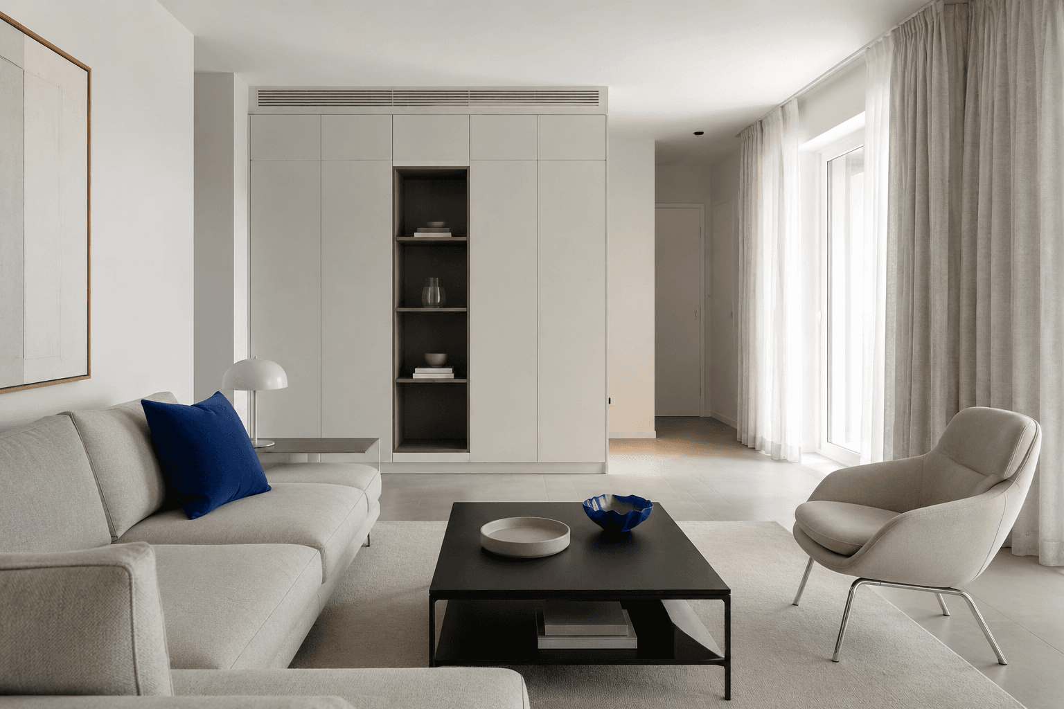 A calm, organised home interior